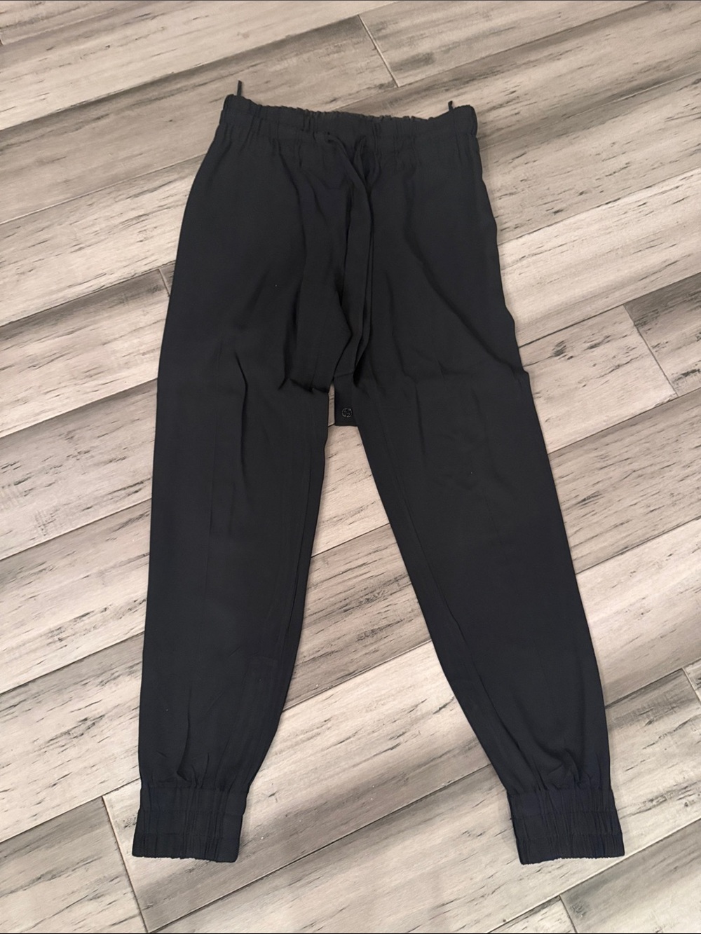Gucci Black Drawstring Elastic Cuff Jogger Pants